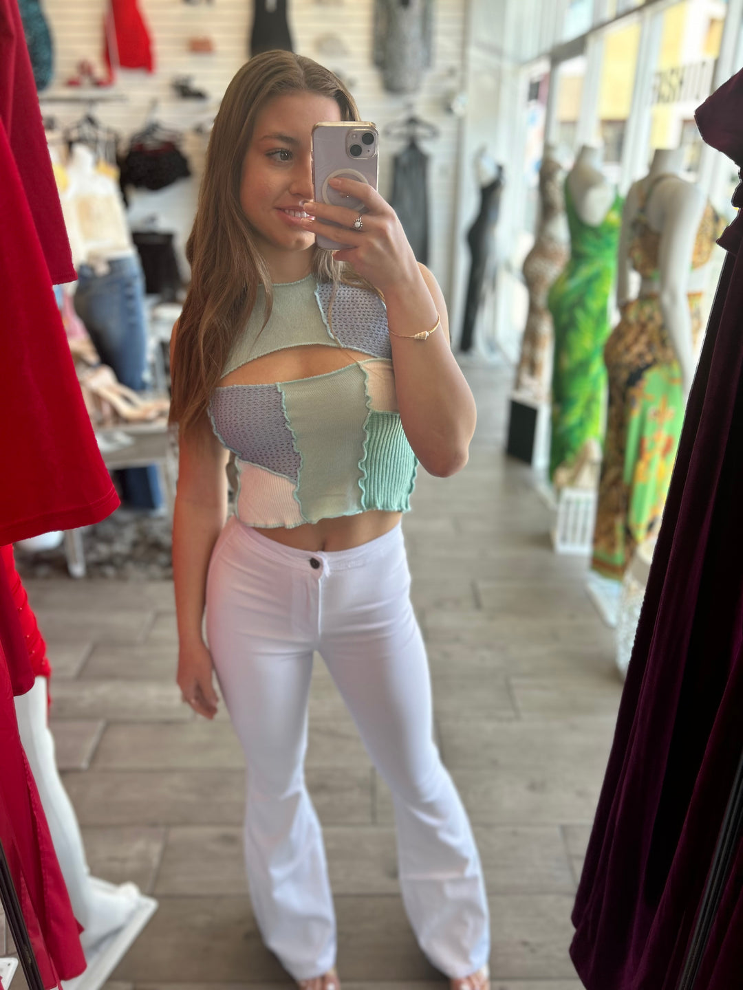 FRESH START Stretchy High Waisted Flared Jeans-Pants-JCJQ Jeans-Malandra Boutique, Women's Fashion Boutique Located in Las Vegas, NV