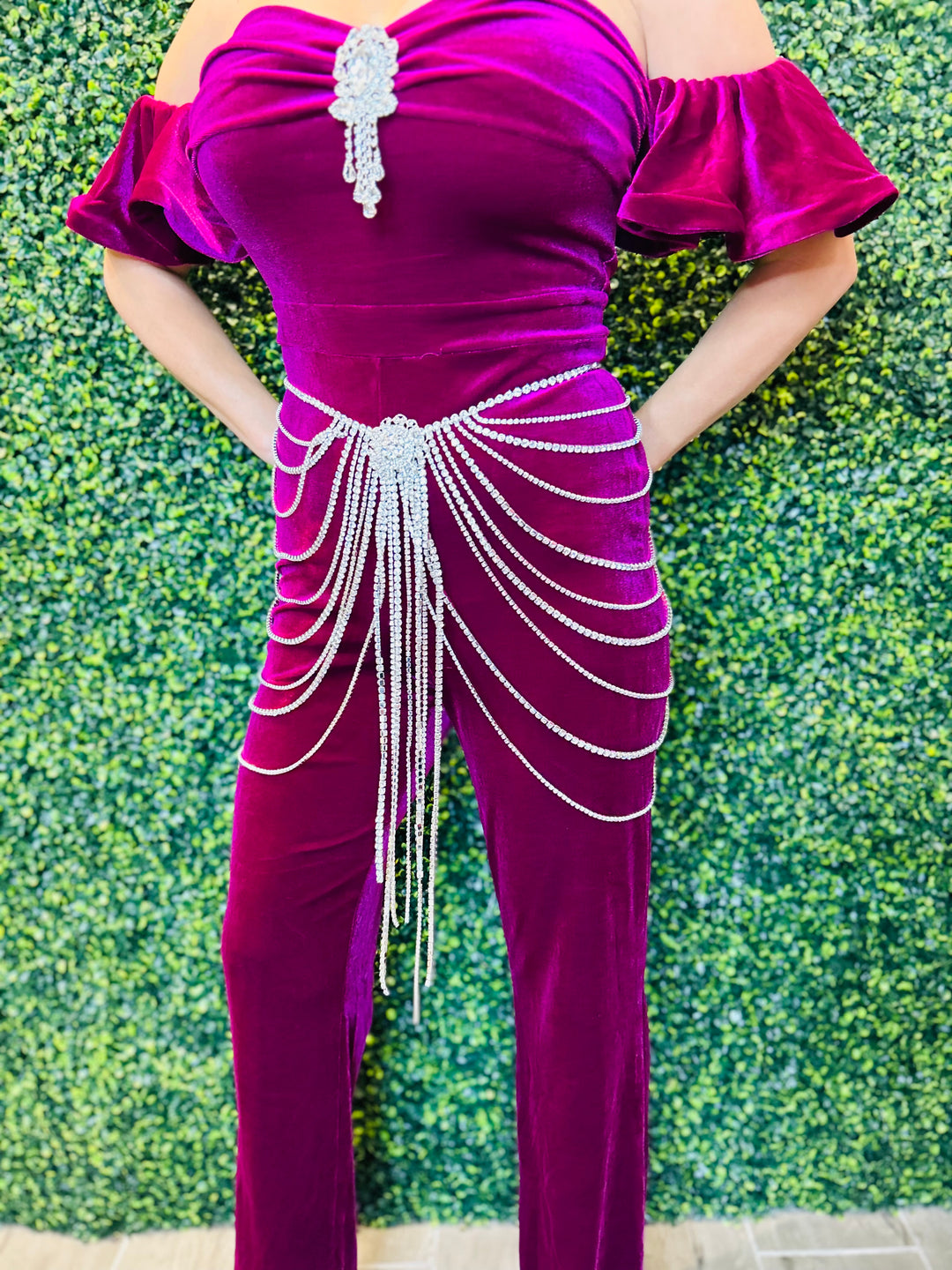 MAGIC MOVES Rhinestone Fringe Belt Skirt-Accessories-Malandra Boutique-Malandra Boutique, Women's Fashion Boutique Located in Las Vegas, NV