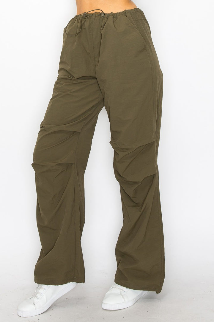 I’M SLICK Army Green Cargo Pants-Pants-Shop Iris Basic-Malandra Boutique, Women's Fashion Boutique Located in Las Vegas, NV