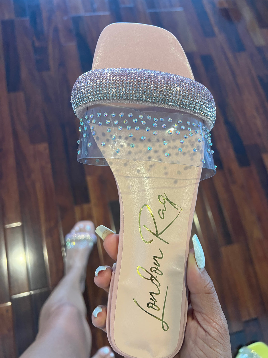 OLD FLAME Bling Band Low Heel Sandals-Rag Company-Malandra Boutique, Women's Fashion Boutique Located in Las Vegas, NV