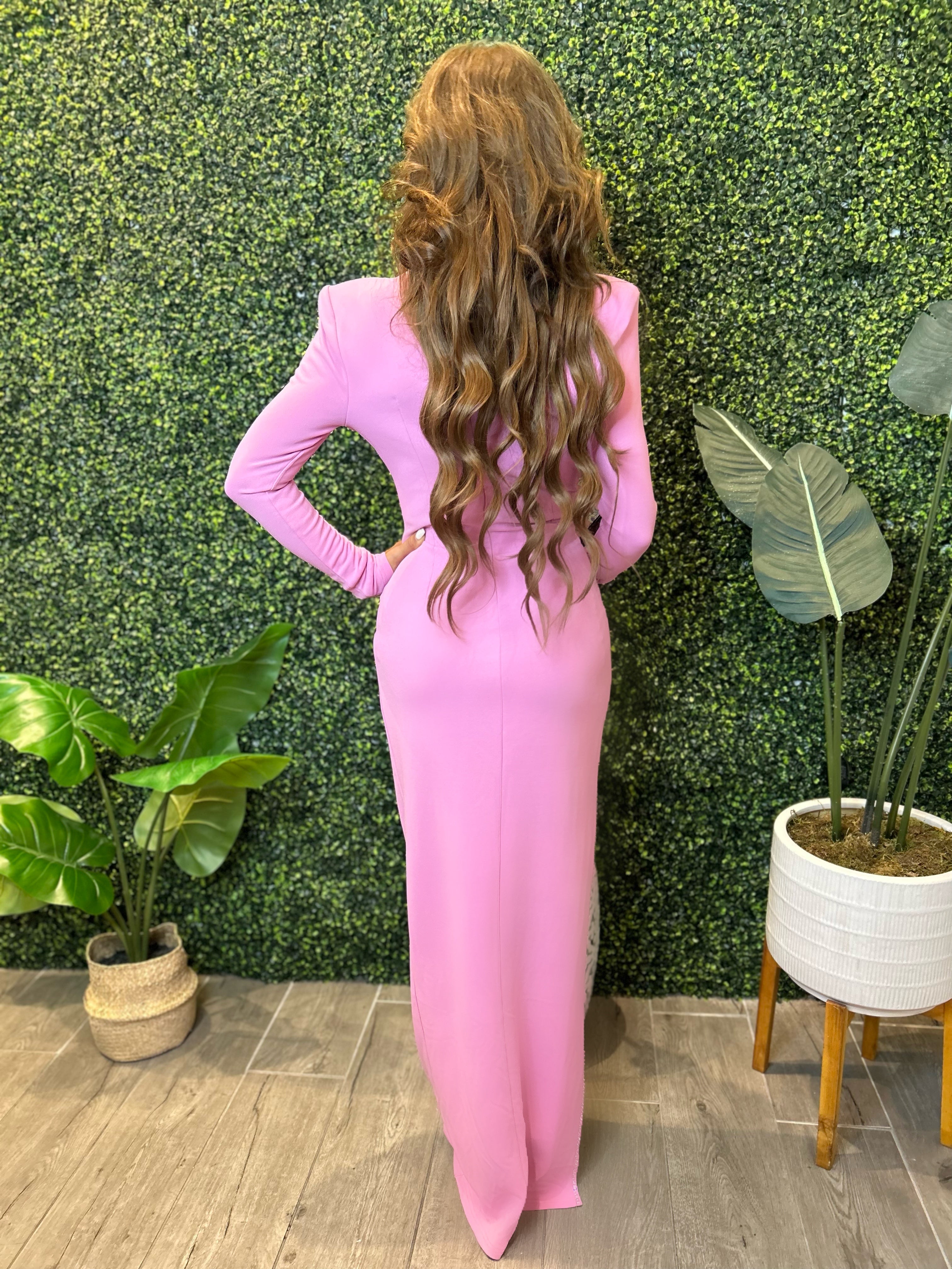 pink maxi rhinestone