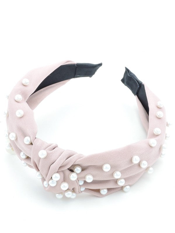 LOVE AGAIN Velvet Studded Slip Knot Stylish Padded Headband-Accessories-Malandra Boutique-Malandra Boutique, Women's Fashion Boutique Located in Las Vegas, NV