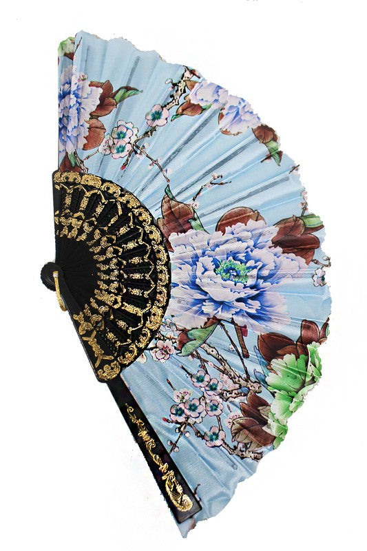 THESE DAYS Multi Colored Floral Hand Fan-Accessories-Malandra Boutique-Malandra Boutique, Women's Fashion Boutique Located in Las Vegas, NV