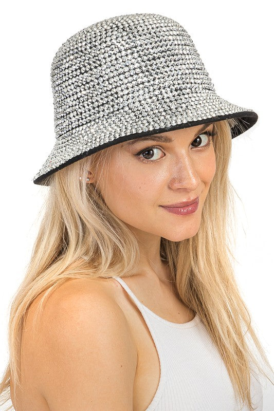 STREETS Rhinestone Bucket Hat-Accessories-cap zone-Malandra Boutique, Women's Fashion Boutique Located in Las Vegas, NV