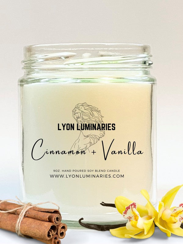 CINNAMON & VANILLA Soy Candle-Lyon Luminaries-Malandra Boutique, Women's Fashion Boutique Located in Las Vegas, NV
