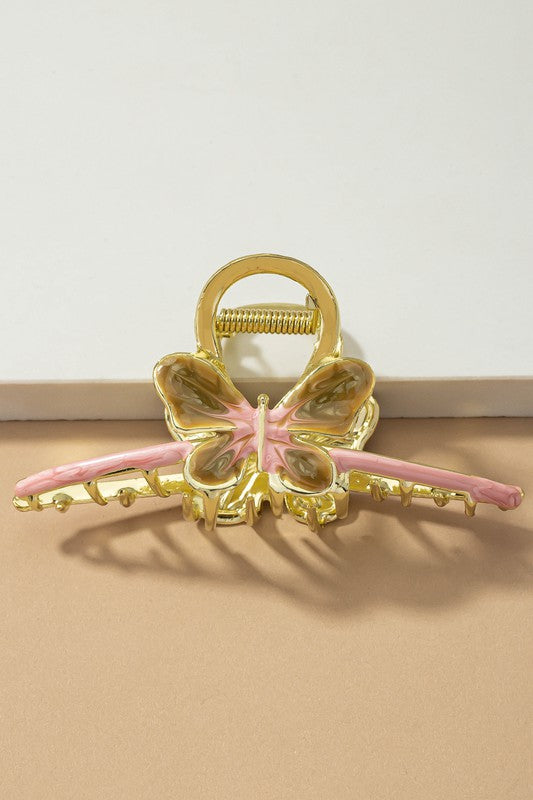 BUTTERCUP Gold Plated Butterfly Hair Clip-Charms & Pendants-LA3accessories-Malandra Boutique, Women's Fashion Boutique Located in Las Vegas, NV