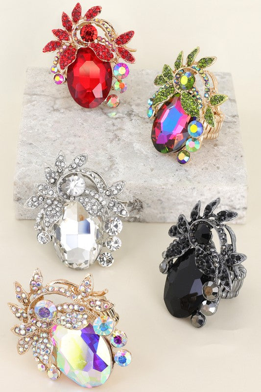 HAZE Multi Colored Gem Stone Rings-Accessories-Something Special LA-Malandra Boutique, Women's Fashion Boutique Located in Las Vegas, NV