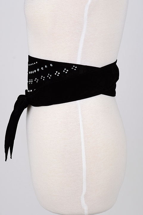 Tie Side View. THIS GIRL Corset Belts-Accessories-Malandra Boutique-Malandra Boutique, Women's Fashion Boutique Located in Las Vegas, NV