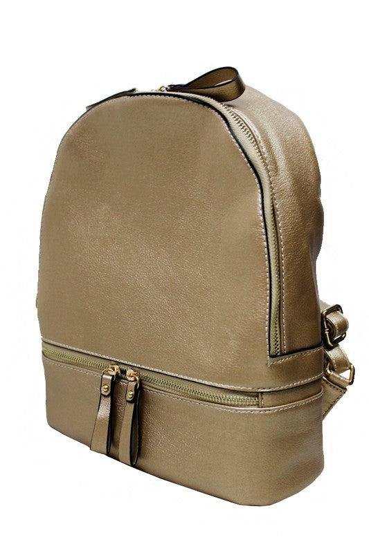 C’EST LA VIE Vegan Leather Zippered Backpack-Accessories-Malandra Boutique-Malandra Boutique, Women's Fashion Boutique Located in Las Vegas, NV