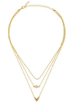DO FOR LOVE Gold Layered Minimalist Necklace Set-Necklace-ICCO Accessories-Malandra Boutique, Women's Fashion Boutique Located in Las Vegas, NV