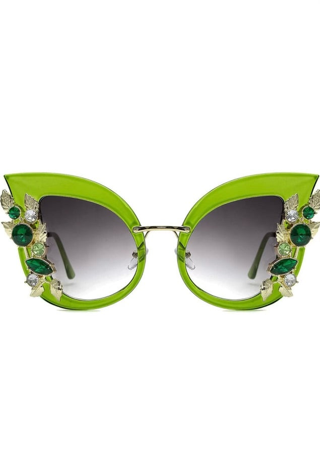 MAKE YOUR MOVE Cat Eye Rhinestone Studded Sunglasses-Sunglasses-Amazon-Malandra Boutique, Women's Fashion Boutique Located in Las Vegas, NV