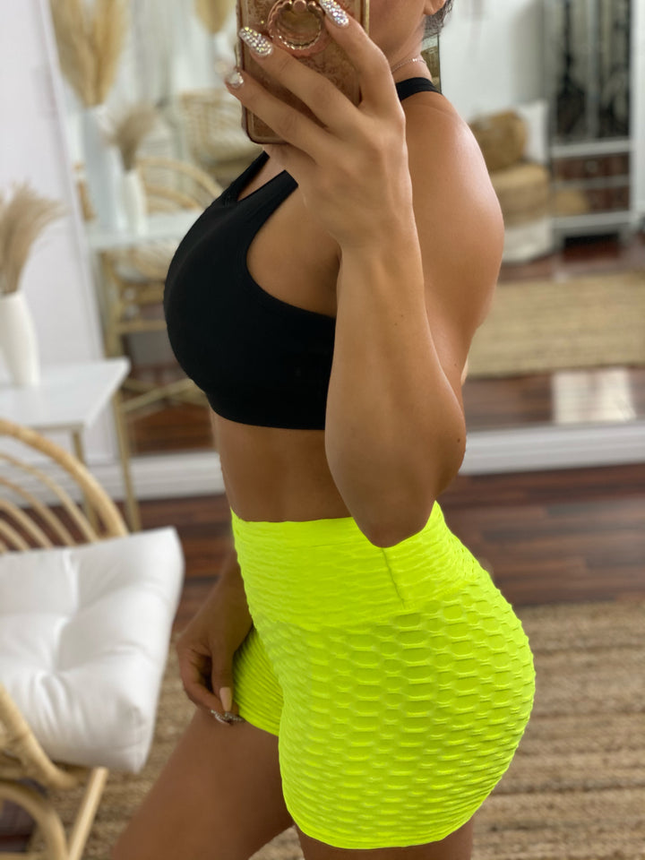 BETTER NOW Booty Lifting Neon Shorts-Activewear-Hidden Brand-Malandra Boutique, Women's Fashion Boutique Located in Las Vegas, NV