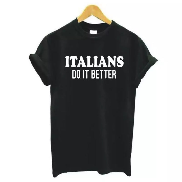 ITALIANS DO IT BETTER Tee Shirt-Tops-Malandra Boutique-Malandra Boutique, Women's Fashion Boutique Located in Las Vegas, NV