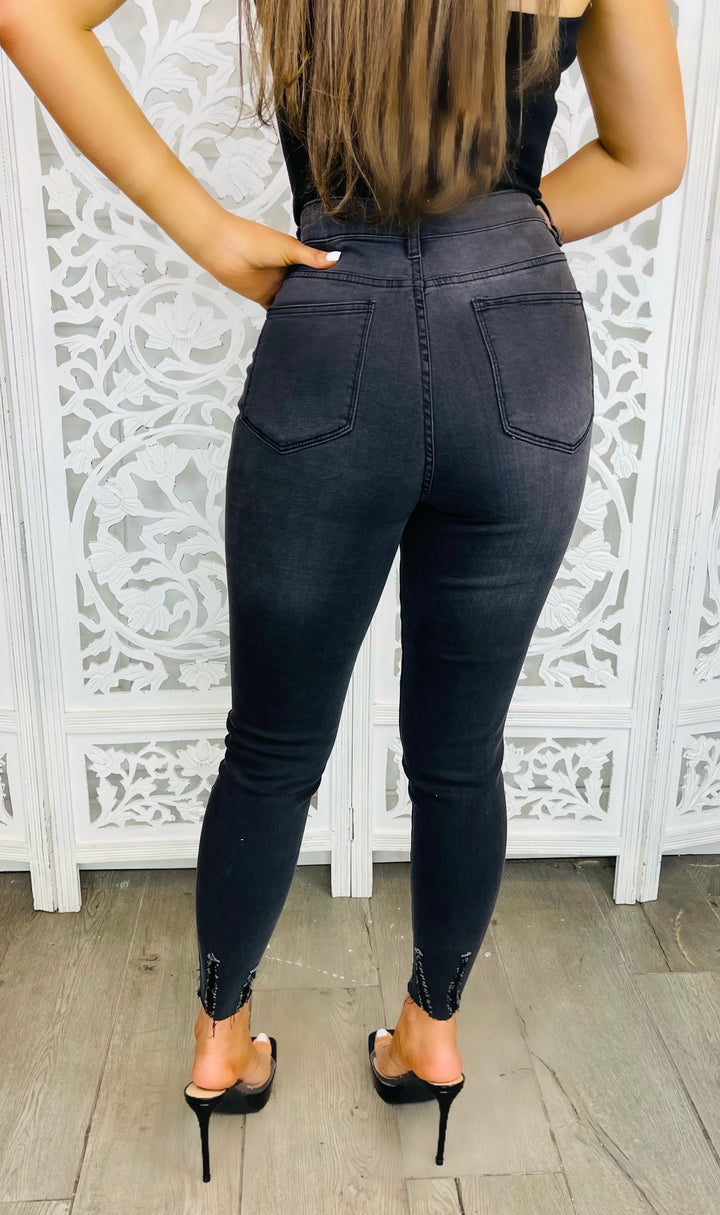 SKINNY LOVE 5 Button Denim Stretch Jeans-Bottoms-Malandra Boutique-Malandra Boutique, Women's Fashion Boutique Located in Las Vegas, NV