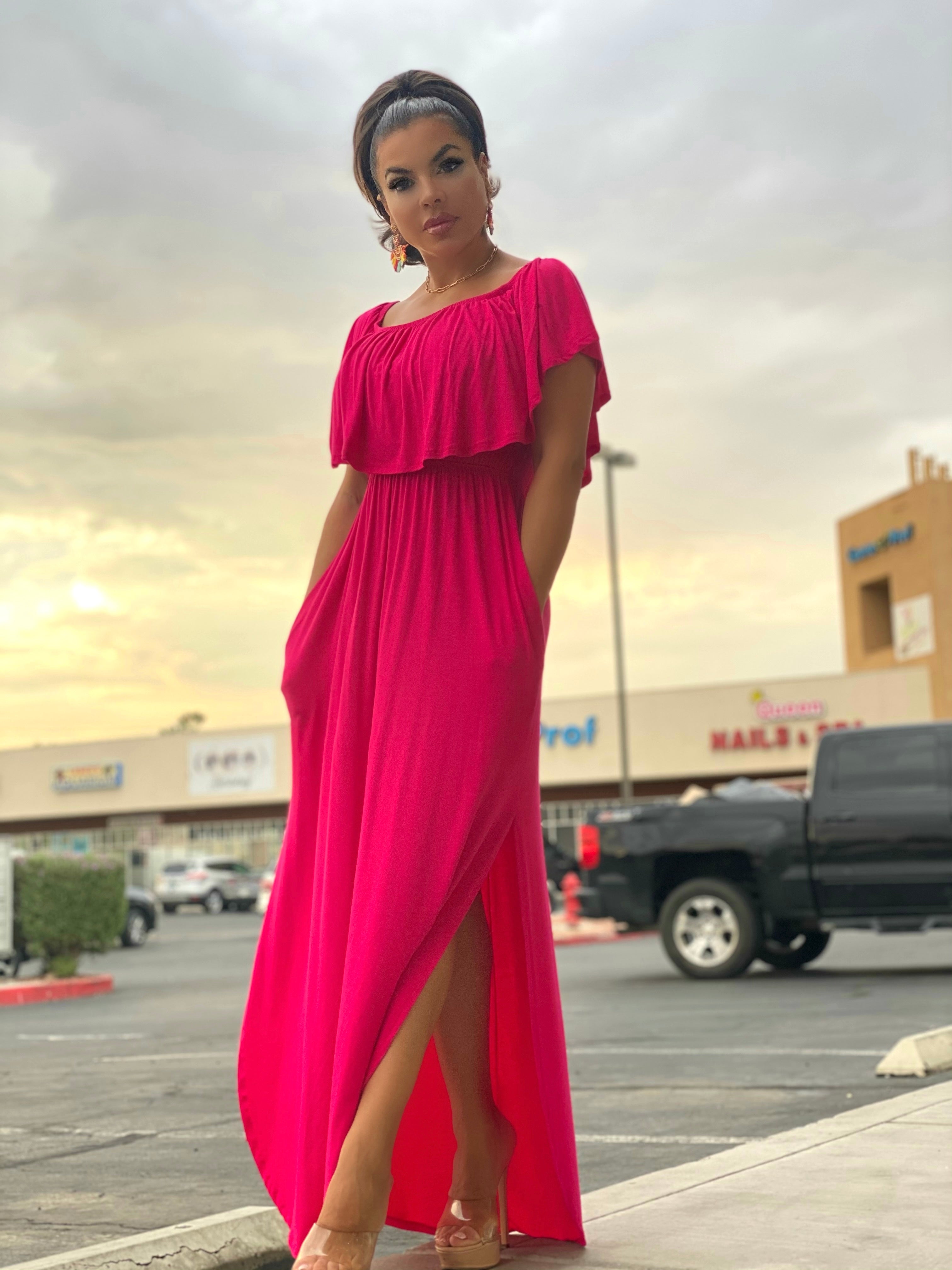 Fuschia Maxi Dress