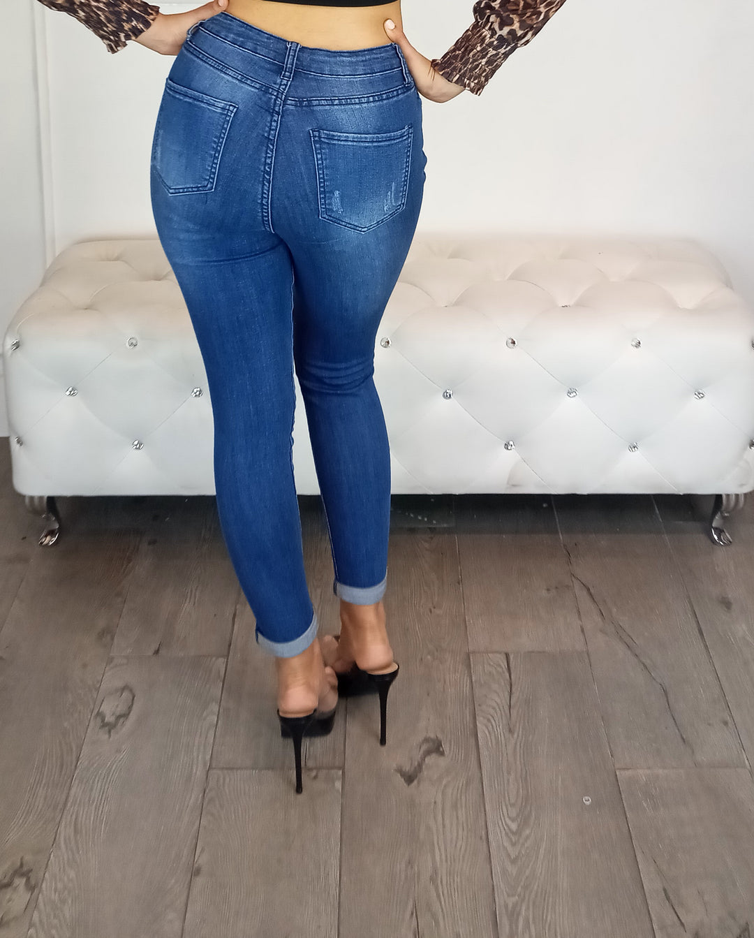 LIFE IS GOOD High Waisted 5 Button Jeans-Heart & Hips-Malandra Boutique, Women's Fashion Boutique Located in Las Vegas, NV