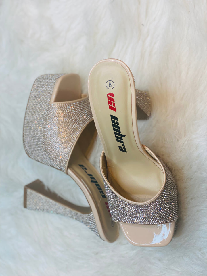 SPARKS FLY Rhinestone Studded Heel-Shoes-Legend Footwear Inc-Malandra Boutique, Women's Fashion Boutique Located in Las Vegas, NV