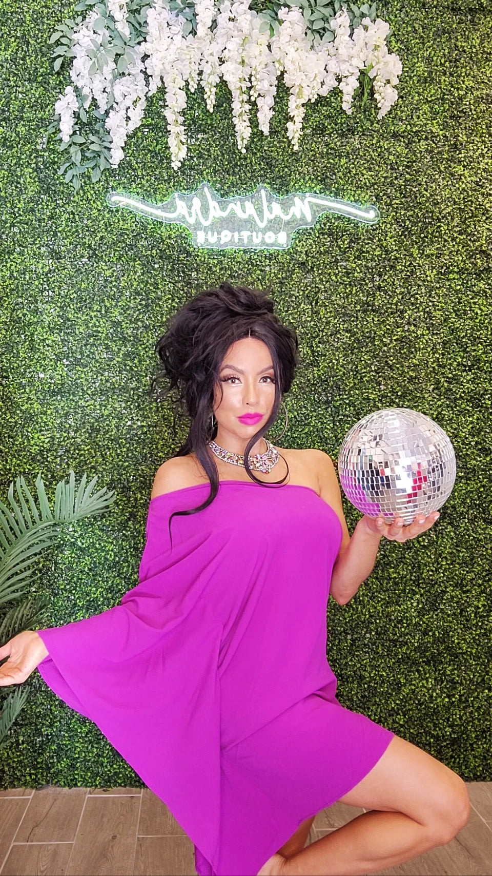ONE KISS One-Shoulder Ruffle Sleeve Dress-Dress-Lavender J-Malandra Boutique, Women's Fashion Boutique Located in Las Vegas, NV
