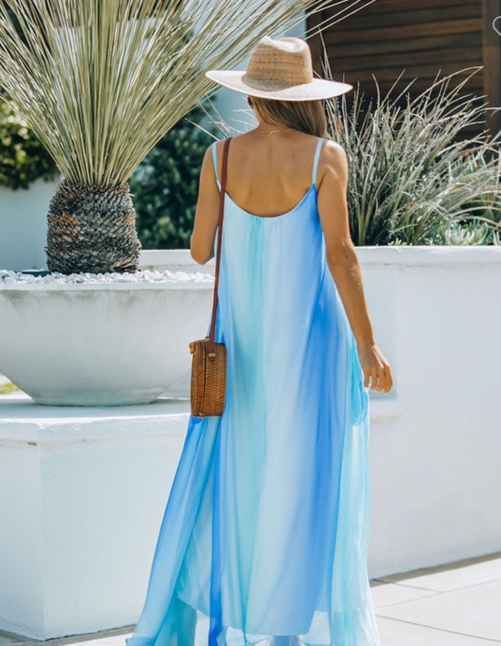 OCEANS AWAY Ombré Maxi Dress-Long maxi dress-Lavender J-Malandra Boutique, Women's Fashion Boutique Located in Las Vegas, NV