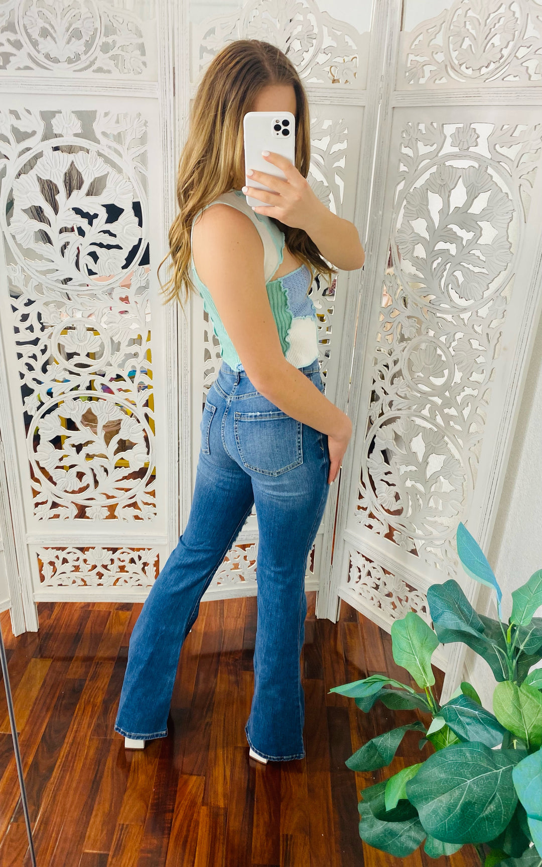 BETTER LIFE Distressed Denim Bell Bottom Jeans-Funky 1-Malandra Boutique, Women's Fashion Boutique Located in Las Vegas, NV